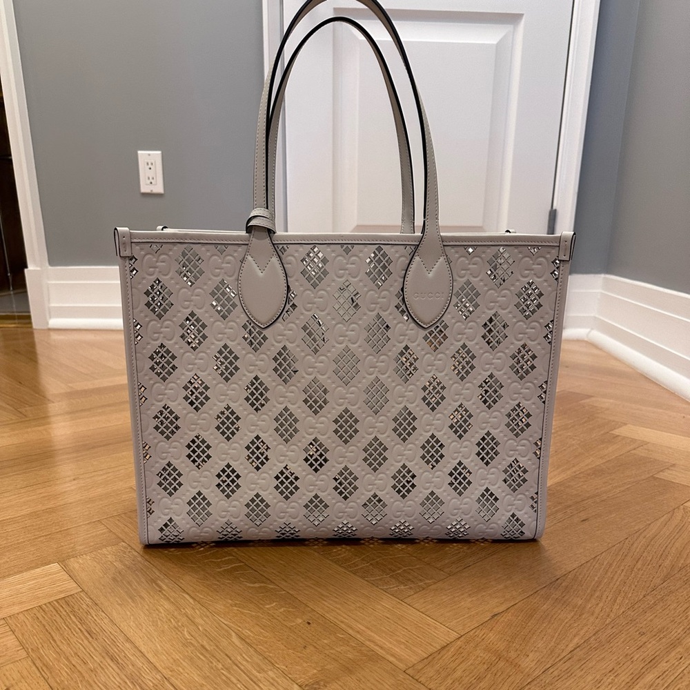 Gucci perforated tote